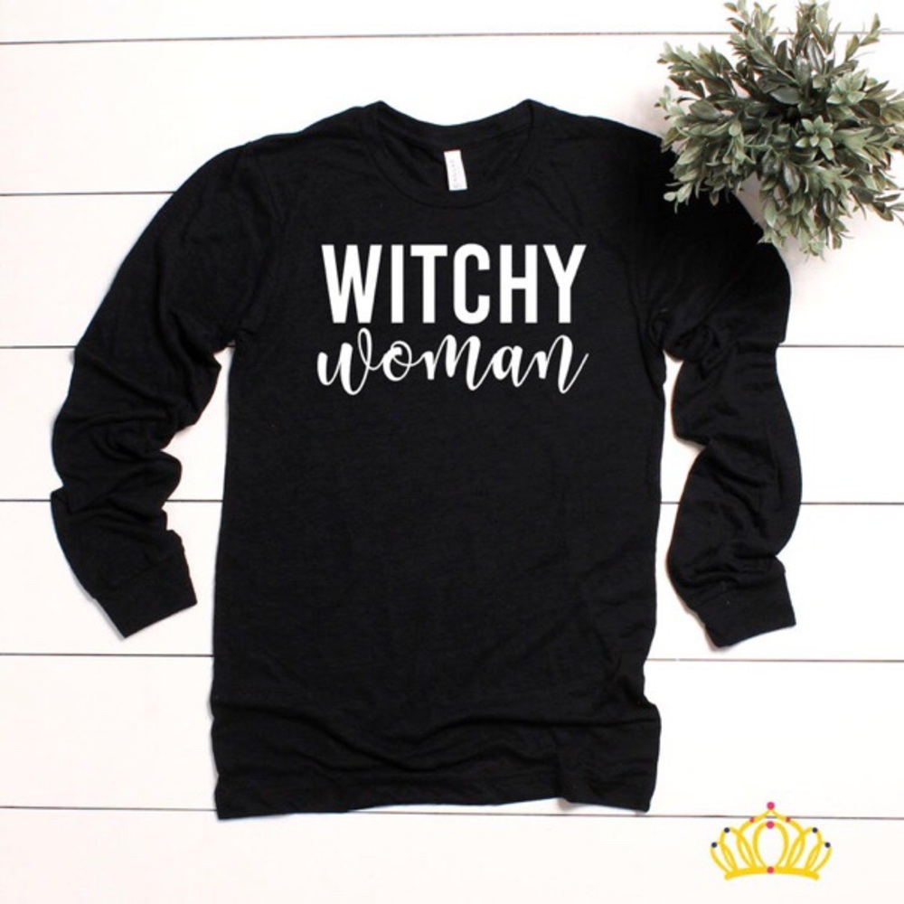 Witchy Woman Long Sleeve Halloween Shirt